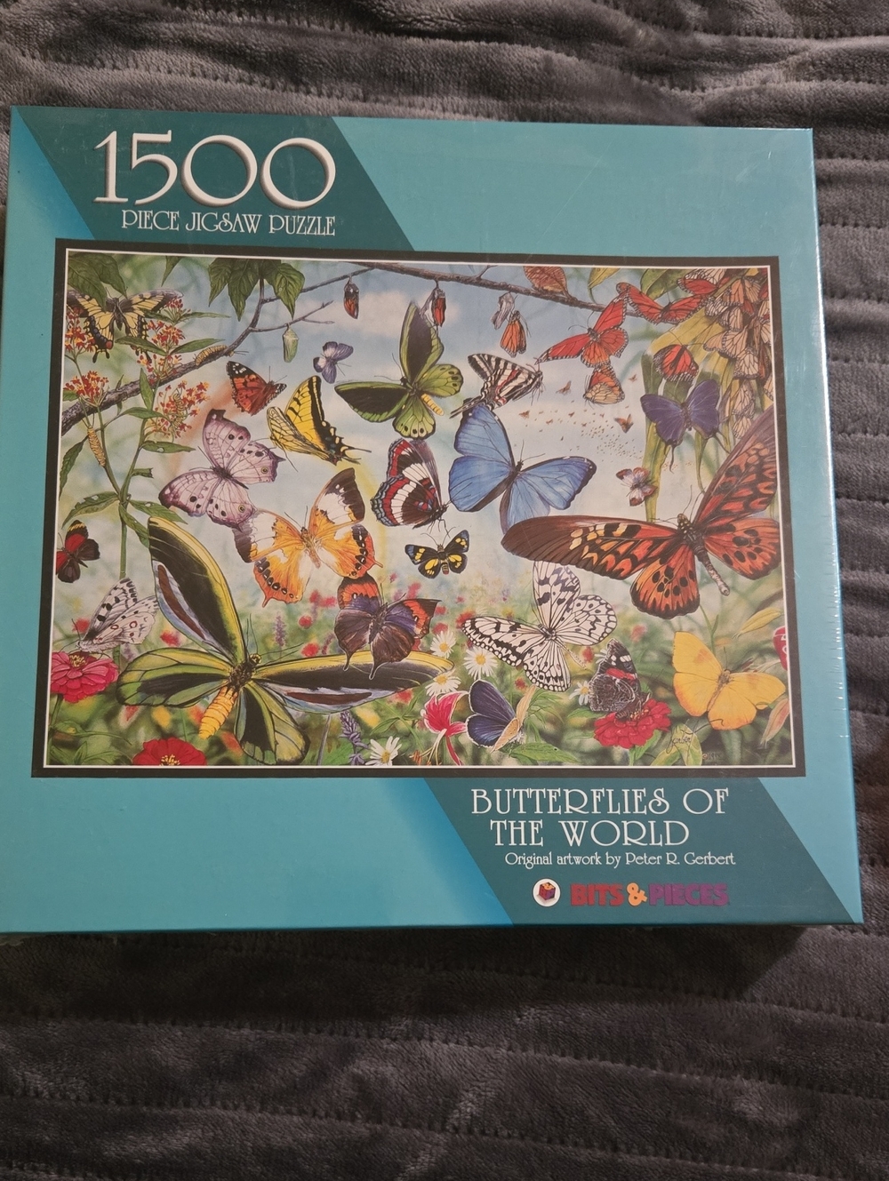 Butterflies of the World 1500-Piece Jigsaw Puzzle - Blue